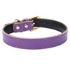 Aolove Basic Classic Padded Leather Pet Collars for Cats Puppy