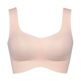 Wing / Wacoal MB1010 Women's Wirefree Bra, S - 3L, Stretchy and Comfortable Fit, Fabric that Touches Body is Sweat Absorbent, Quick Drying, Smooth Texture, Fitted Top, Bra, Small Sizes, Large Sizes, sand beige
