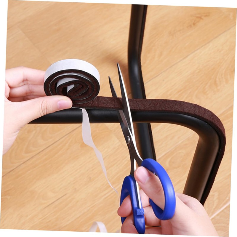 Tofficu 2Pcs Heavy Duty Self Stick Felt Furniture Strip Durable