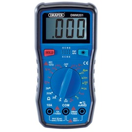 Draper 41818 Dmm201 Digital Multimeter , Blue