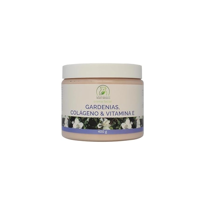 Crema facial y corporal de gardenias con colágeno y vitamina