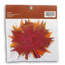 Autumn Leaves Cutouts - 16 Cardstock Fall Leaf Shapes - for Decorating and Crafts - 4 of Each Shape