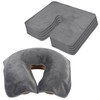 SINLAND Microfiber Reusable Face Cradle Covers, Grey, 5 Pack