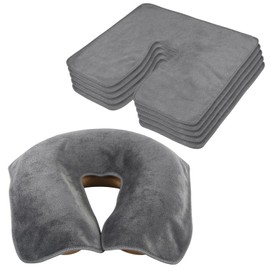 SINLAND Microfiber Reusable Face Cradle Covers, Grey, 5 Pack