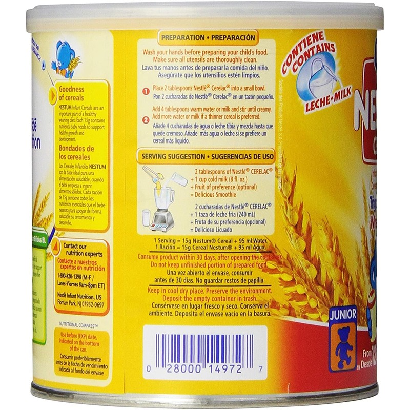 Nestle Nestum Infant Cereal (Wheat and Milk, Pack of 1)