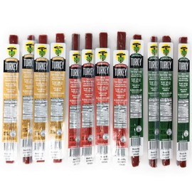 Turkey Variety, Sogo Snacks, No Sugar, Low Carb, Free-Range from a Family Farm. No Soy, MSG, Dairy, Nuts, Nitrates. Gluten Free Non-GMO. Keto, Whole, Paleo Friendly (Turkey Variety, 1-oz, 24 Cnt)