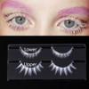 2 Pairs White False Eyelashes Cosplay Eyelashes Fashion Extension Makeup