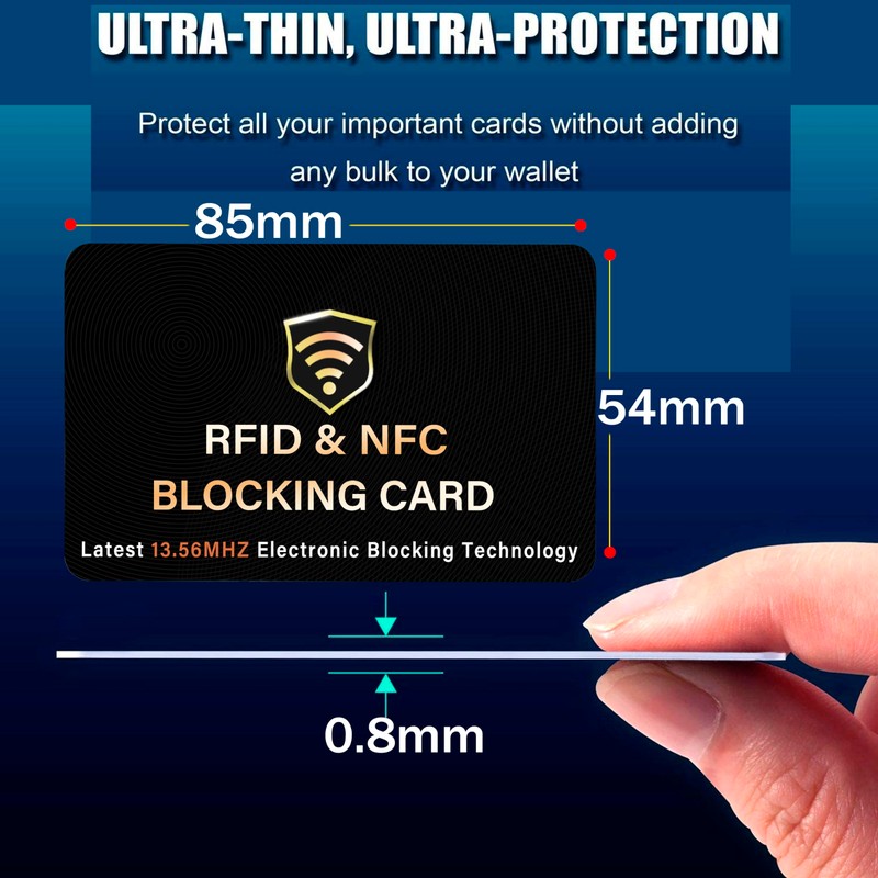 SaiTech IT 2 Pack RFID Blocking Card, One Card Protects