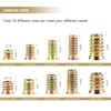 Kindroufly 146 Pieces 1/4"-20, 5/16"-18, 3/8"-16 Threaded Inserts, Nut Inserts,