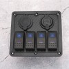 12V 24V 4 Gang Rocker Switch Panel IP65 Waterproof with