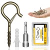 MYWISH 20-Pack Q Hanger Hooks with Safety Buckle, 2.2 Inches