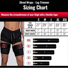 Iron Bull Strength Trituradoras para piernas – Recortadores termogénicos de muslos para pérdida de peso – Bandas de quema de grasa premium con tecnología adelgazante – Envolturas corporales para piernas y tonificador (mediano)