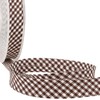 Gingham Bias Binding Brown Large Check 20mm x 5m, Yarn