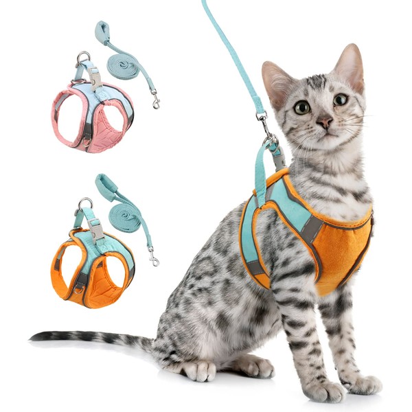 ORIA Cat Harness and Leash Set, Adjustable Vest Harnesses for