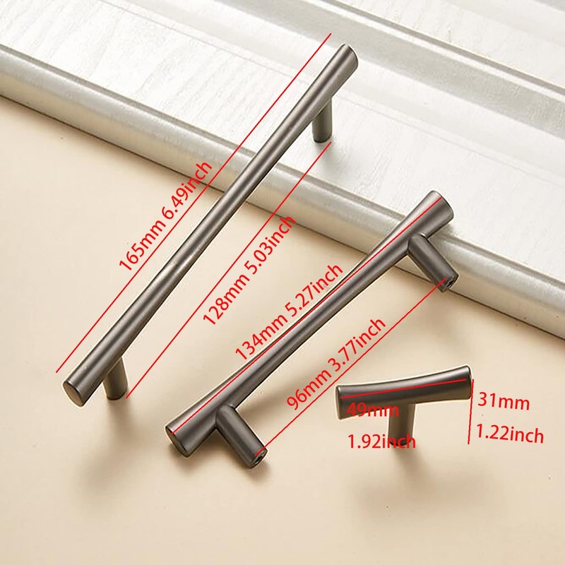 Guolich 2 Pcs Hole Centers 3.77 Inch(96mm) Kitchen Drawer Handle