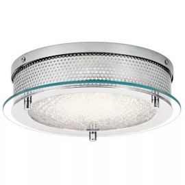 Kichler Chrome Krystal Ice Dual Mount Flush Mount Recess Can Cover LED Light