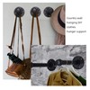 3/4" Industrial Pipe Wall Mounted Clothing Rack, Heavy Duty Rustic