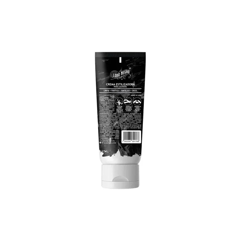 Crema Estilizadora Para Cabello Y Bigote Lobo Negro 150ml