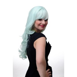 “Wig me up” ladies’ wig with large strong curls, wavy hair with straight fringe, approximately 65 cm long model 285