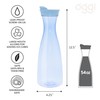 OGGI Clear Carafe w/Flip Open Lid - Ideal Juice Bottle,