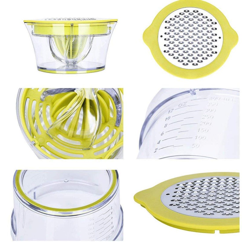 Drizom Citrus Lemon Orange Juicer Manual Hand Squeezer with Built-in