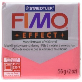 Staedtler Fimo Soft Polymer Clay 2 Ounces-8020-204 Transparent Red
