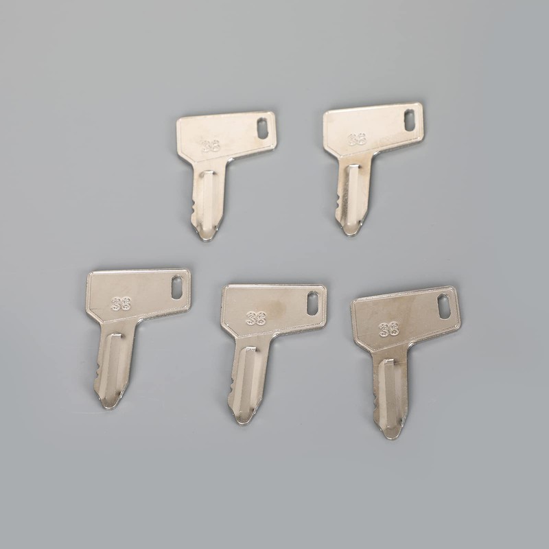 Artudatech 5pcs Heavy Equipment Key Set Ignition for Construction Vehicles