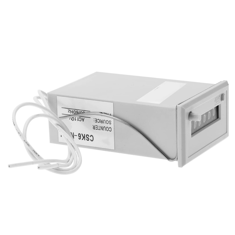 CSK6-NKW Electromagnetic Counter 6 Digit Pulse Counter (AC 110V), Counter