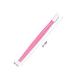 10 Pcs Nail Cuticle Pusher Rubber Cleaning Stick Dead Skin Cleaner Exfoliating Scrub Nail Art Manicure Tool (Pink)
