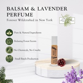 ADK Balsam & Lavender Artisan Perfume Roller .33 oz (10 mL), Natural Hypoallergenic & Clean Perfume for Women & Men with Notes of Lavender, Tangerine, Vanilla, Mint & Balsam Fir