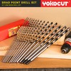 Brad Point Drill Bits Set, 15pcs 12 Inch Long Wood