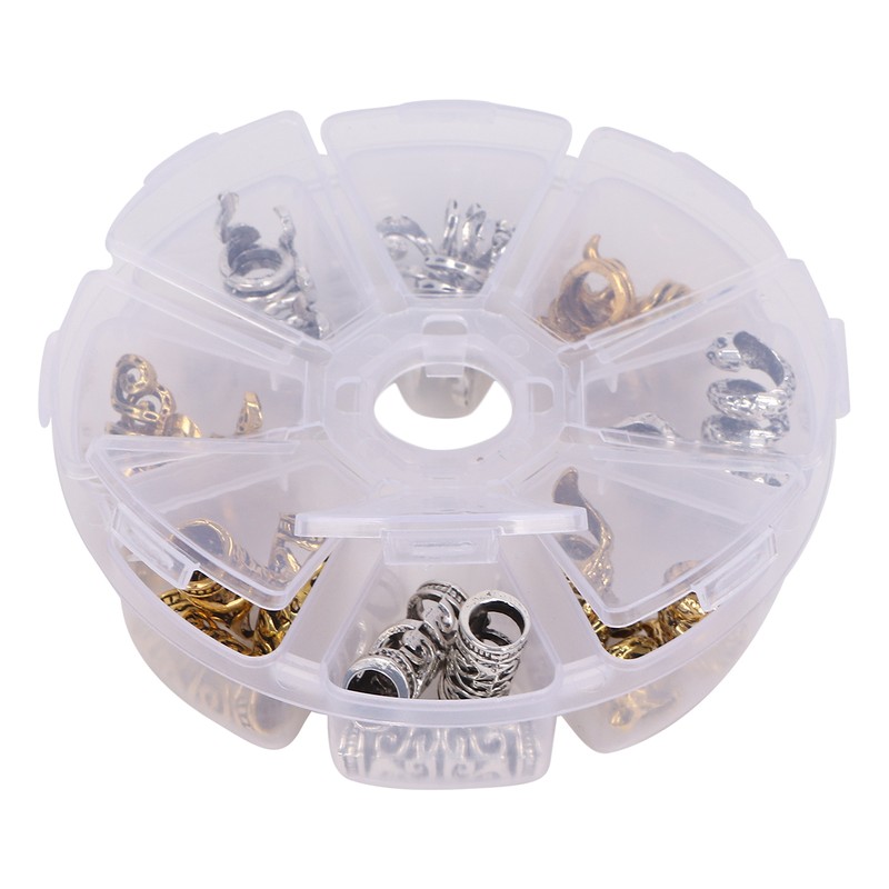Viking Beard Hair Beads DIY Decorative Hair Braiding Beads for