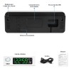 Reloj De Pared Digital Con Termómetro, Alarmas Y Calendario