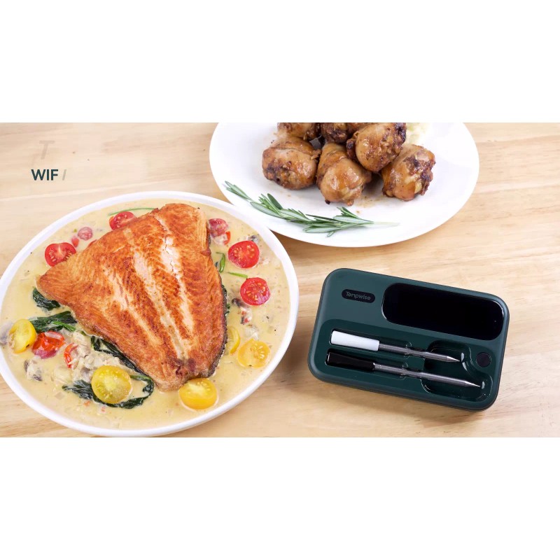 Tempwise Truly Wireless Cooking Meat Thermometer 5G WiFi Long/Short Probe