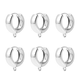ALEXCRAFT 925 Sterling Silver Earring Hooks Earring Lever Back Ear Hooks French Dangle Ear Hooks Silver Earrings Make Your Own Set, Ear Hooks Earrings Hoop Clasp Accessories 8/10 Pieces, Sterling