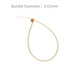 XINGO Pack of 1000 Gold Cable Ties, 300 mm x