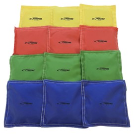 Sportime - 1005654 Heavy Duty Nylon Bean Bags - 5 x 5 - Set of 12 - Assorted Colors