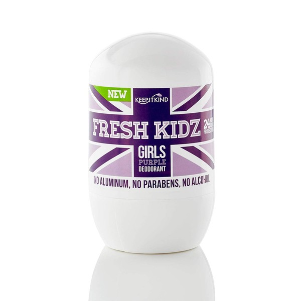 Keep it Kind Fresh Kidz Natural Roll On Deodorant 24 Hour Protection - Girls"Purple" 1.86 fl.oz.