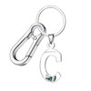 EZUY GNAY A-Z English Letter Volleyball Pendant Key buckle Stainless