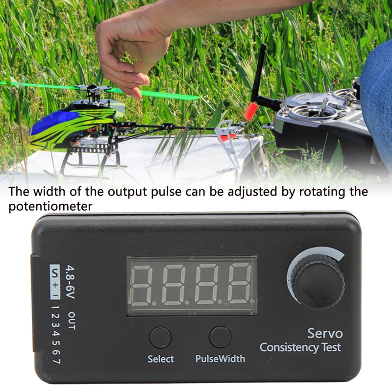 Digital Servo Tester 3 Modes High Accuracy Black Plastic Servo