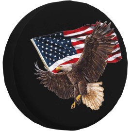 Pzwqkyn 15" Spare Tire Cover Wheel Covers for RV Camper Travel Boats Trailers Waterproof
