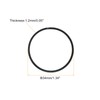 uxcell Piston Ring Set, 2Pcs 34mm x 1.2mm Standard Size
