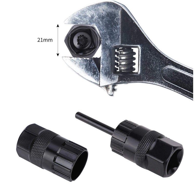 QKURT Cassette Lockring Tools Set, 2pcs Cassette Removal Tool Freewheel
