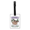 Gift Base Beware Crazy Sloth Lady Visual Luggage Tag with