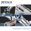 PETCHOR 10000 PSI Locking Grease Gun Coupler, Quick Lock Release