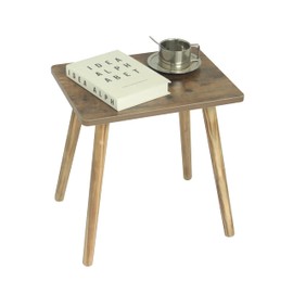 AWASEN Side Table, Small End Accent for Living Room Bedroom Office Spaces, Modern Nightstand With Solid Wood, Easy Assembly (Rustic Brown)