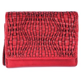 VILENCA HOLLAND Premium Genuine Leather Women's Wallet: RFID Blocking, Multiple Card Slots, Zipper Pocket - Stylish & Durable - Perfect for Everyday Use (VL-408-Red)