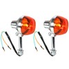 Silscvtt Motorcycle 12V 2 Pcs Turn Signal Replacement for Honda