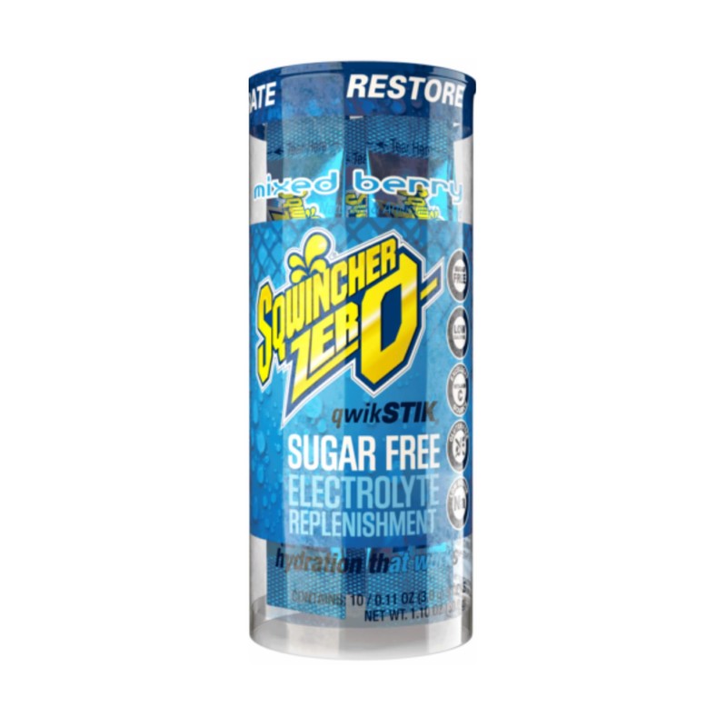 Sqwincher ZERO Qwik Stik - Sugar Free Electrolyte Powdered Beverage