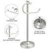 BESy 17 Inch Brushed Nickel Stand Towel Bar Hanger Hand